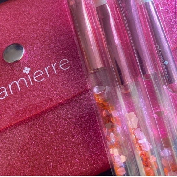 Glamierre Pink Makeup Brush Set of 4 - Picture 4 of 11